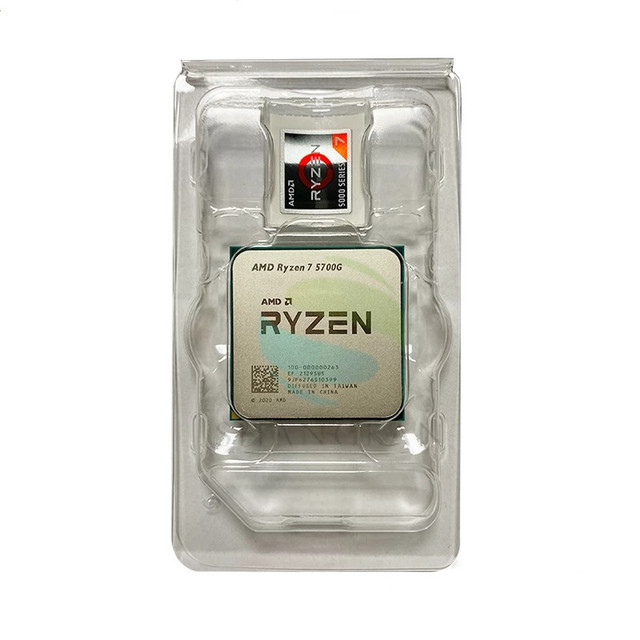 For Ryzen 7 5700G R7 5700G 3.8GHz Eight-Core 16-Thread 65W CPU Processor L3=16M 100-000000263 Socket AM4 New but No Fan