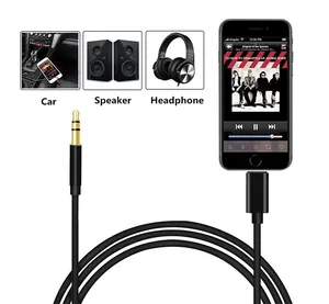 高品質の1M3FTカービデオPVC3.5mmジャックからタイプcAuxケーブルforsamsung for iphone AUX Cable