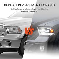 Umrüst-Kabelsatz Quad-Gehäuse für Dodge Ram Truck 2009-2018 Projektor-Scheinwerfer Umrüst-Kabelsatz-Adapter 2 Stück