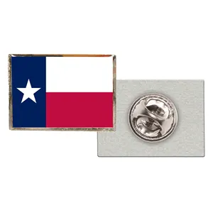 Wholesale cheap printing USA pin custom logo metal united state texa lapel pin