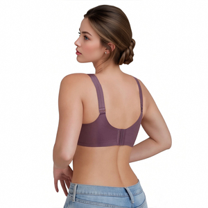 Reggiseno da donna imbottito a coppa intera senza ferretto, traspirante, con spalline regolabili, comfort estremo, morbido, anti-sudore, antiscivolo, in pizzo - Vendita calda dalla fabbrica - Product Image 2