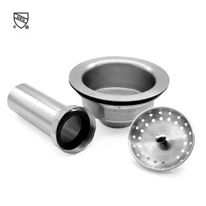 Certification CUPC, bouchon de vidange d'évier de cuisine de 4,5 pouces, filtre et bouchon d'évier de cuisine en acier inoxydable, panier filtrant pour évier de cuisine avec <span class=keywords><strong>queue</strong></span> - Product Image 4