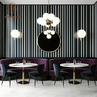 Ensemble de canapés, tables et chaises de style moderne en velours marbré, de qualité commerciale, pour café, restaurant, salon de thé