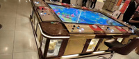 Borne de jeu de pêche Betwin Fish Video 55 pouces pour 8 joueurs, avec plateau de jeu IGS, en métal et à monnayeur