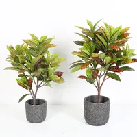 नंदी Codiaeum variegatum croton पेड़ कमरों का संयंत्र कृत्रिम सजावटी पौधों