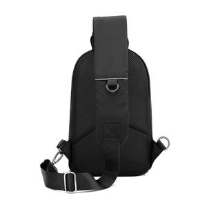 Sac de poitrine pour homme de style coréen, tissu Oxford urbain élégant avec fermeture à glissière, sac à bandoulière décontracté pour la livraison directe - Product Image 5