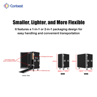 Écran LED pliable Canbest P1.2 P1.5 P1.8 4K HD, panneau mural vidéo LED mobile d'intérieur P2.5, écran LED portable pour affiches