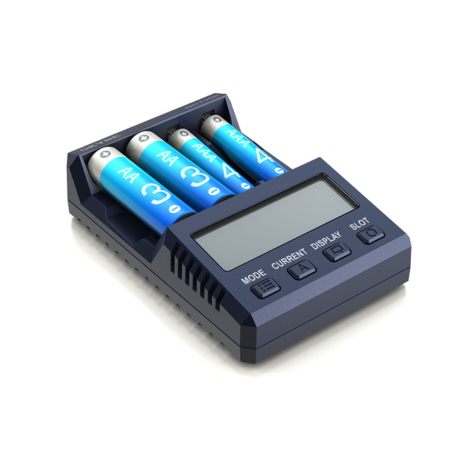 SKYRC NC1500 5V/2.1A Battery Charger 4 Independent Slots LCD AA/AAA NiMH Charger Discharge Refresh Analyzer