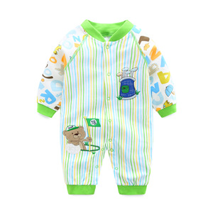 Autunno primavera pagliaccetto neonato in cotone 0-1 anni tuta per bambini al coperto all'aperto tutina per neonato - Product Image 2