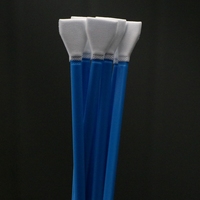 Écouvillon de nettoyage professionnel de précision sans peluches de 16 mm avec tige en plastique et embout en microfibre pour détaillage et nettoyage de caméras
