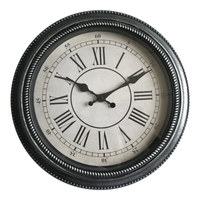 Horloge murale silencieuse de salon rétro de vente directe d'usine horloge murale ronde personnalisée