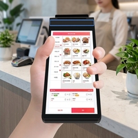 Terminal Punto de Venta Portátil y Resistente con Android 13 GMS, Escáner de Códigos QR, Sistema POS Android 4G con Impresora