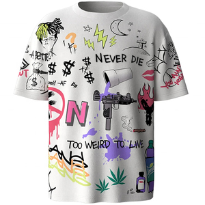 Camisetas de Manga Corta para Hombre, Tallas Grandes, con Logotipo Personalizado por Impresión Puff, de Alta Calidad, Ecológicas, Transpirables, Servicio OEM - Product Image 5