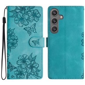 Étui portefeuille à fleurs en cuir pour Samsung <span class=keywords><strong>Galaxy</strong></span> S25 Edge S24 <span class=keywords><strong>Plus</strong></span> S23 Ultra S22 S21 FE S20 S10 S10E <span class=keywords><strong>S9</strong></span> S8 S7 Butterfly Flip Cover - Product Image 2