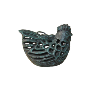 Vintage Cast Iron Chicken Hen Garden Hanging <strong>Candle</strong> <strong>Holder</strong> Farmhouse Lantern - Product Image 1