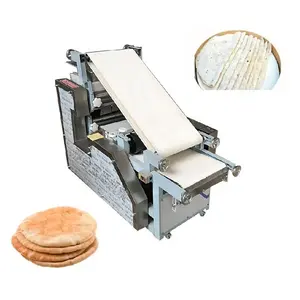 Plana árabe pão pita naan pão roti tortilla chapati lavash panqueca pizza base imprensa que faz a máquina automática
