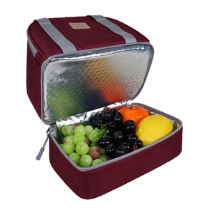 Bolsas Térmicas Plegables con Cierre de Cremallera, Aisladas con Lámina de Aluminio, de Poliéster RPET 600D Clásico Ecológico de Calidad OEM, Impermeables - Product Image 5