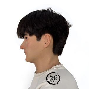 Masque en silicone réaliste fait main avec <span class=keywords><strong>cheveux</strong></span> pour hommes, haute simulation, aspect naturel, masque intégral, équipement de cosplay, prix d'usine - Product Image 2