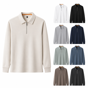 Camiseta Polo Personalizable con Bordado y Estampado para Hombre, Diseño de Golf, Cuello con Cierre, Tejida, para Otoño - Product Image 1