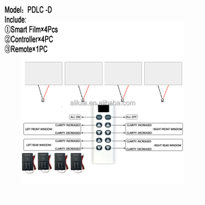 Película de Privacidad para Ventanas de Automóvil con Tinte Eléctrico Inteligente Conmutable, Vidrio de Baja Opacidad, Película PDLC con Control Remoto Electrocrómico de Encendido/Apagado - Product Image 2