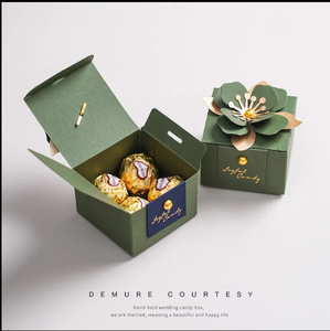 Customized Light Luxury Design <b>Candy</b> Ring Small Gift Jewelry Box Wedding Souvenir Earring <b>Necklace</b> Jewelry Storage Packaging Box - Product Image 6