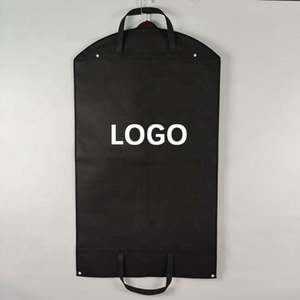 Bolsa de ropa de algodón negro Bolsas de ropa personalizadas Embalaje Bolsa de ropa de vestido de boda - Product Image 1