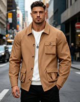 Veste bomber pour homme, coupe-vent léger et élégant, de haute qualité, pour le printemps et l'automne, vêtements de sport décontractés pour l'extérieur, avec poche