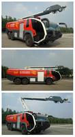 Camion de pompiers aéroportuaire 6x6 ARFF TAS5340XF 447kW haute mobilité à mousse principale pour le sauvetage d'urgence des aéronefs