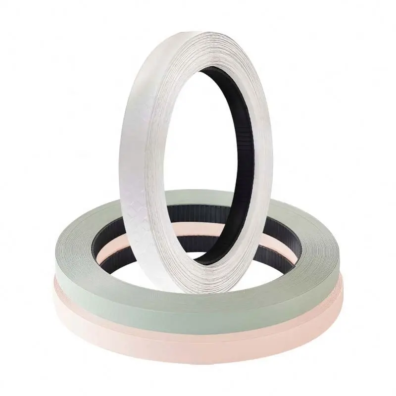 Custom Solid Color Brushed Decorative Pvc Edging Banding Tape Trim Strip Exquisite Edge Band Roll