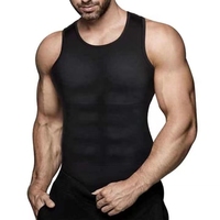 Tops Moldeadores para Hombre de Corte Libre con Compresión Plástica en Pecho y Abdomen