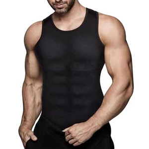 Hauts Gainants <span class=keywords><strong>pour</strong></span> <span class=keywords><strong>Hommes</strong></span> Coupe Libre Compression Poitrine Abdomen Gaine Minceur - Product Image 6