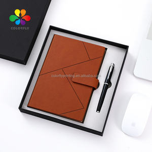 थोक 2024 हार्डकवर जर्नल ए 5 डायरी व्यवसाय उपहार सेट कस्टम लोगो मुद्रण वैक्यूम कप पेन नोटबुक बॉक्स सेट - Product Image 4