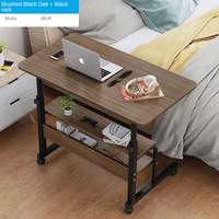 Eenvoudig opklapbaar computerbureau voor gebruik aan het bed, modern afneembaar laptopbureau