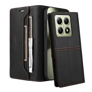 Custodia in pelle per telefono 14T 13T 12T 11T <span class=keywords><strong>Pro</strong></span> portafoglio magnetico Flip per Mi <span class=keywords><strong>Poco</strong></span> X7 X6 X5 F6 M6 <span class=keywords><strong>Pro</strong></span> <span class=keywords><strong>X3</strong></span> F3 portafoglio - Product Image 4
