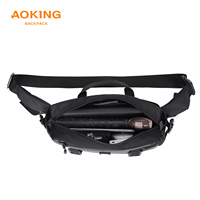 Sac banane unisexe Aoking XY3325-5 en polyester léger, imperméable et écologique, idéal pour les sports de plein air, avec fermeture éclair