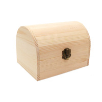Mini boîte pirate pour enfants, petites boîtes coffre au trésor en bois non fini