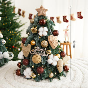 Mini sapin <span class=keywords><strong>de</strong></span> Noël lumineux transfrontalier en PET <span class=keywords><strong>pour</strong></span> décoration <span class=keywords><strong>de</strong></span> bureau - Product Image 4