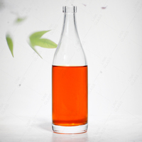 Bouteille d'eau en verre en gros 330 ML 500 ML 700 ML 750 ML 1 Litre avec bouchon à vis en aluminium