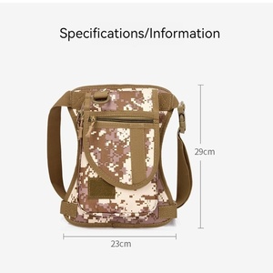 Riñonera táctica unisex, riñonera impermeable de material Oxford, bandolera de hombro, riñonera con cinturón para el muslo, para montar en <span class=keywords><strong>moto</strong></span> - Product Image 2