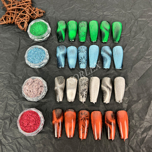 Poudre magnétique 9D haute pigmentation en titane pour nail art, vernis gel UV, résine époxy, design œil de <span class=keywords><strong>chat</strong></span> – Tendance mode - Product Image 2
