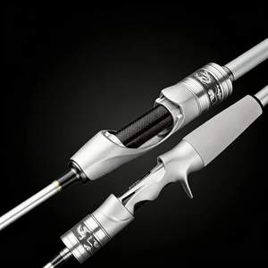 Caña de pescar Luya Comet Small Golf Silver Blade con tira blanca, micro-objeto, boca de caballo asiática, cebo vivo, para pesca en agua dulce, de acero inoxidable - Product Image 1