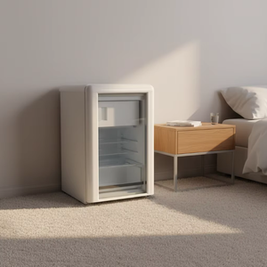 Réfrigérateur à boissons rétro MSR130EG-RE avec compresseur électrique, refroidissement par air, portable, <span class=keywords><strong>vintage</strong></span>, porte simple, sans givre, grade 2, pour hôtel - Product Image 1