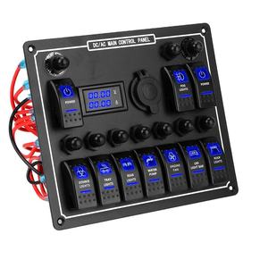 طقم تحكم قارب 12 فولت 24 فولت 10 عصابة ضوء LED بحري مفتاح عالي الأداء لاستخدام القوارب - Product Image 1