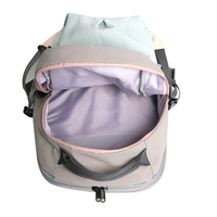 Sac à dos de randonnée léger en nylon décontracté personnalisé Fuliya, sac d'école de grande capacité pour les élèves du collège et du lycée, sac à dos de sport simple