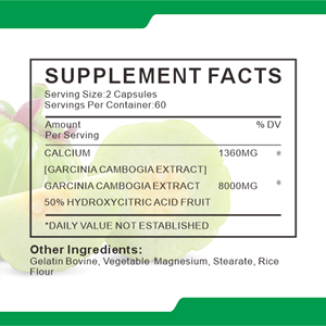 Wellbody OEM/ODM Özel Etiketli Garcinia Cambogia Kapsülü Güzellik Şekillendirici Diyet Detoks Ekstresi GMP Sertifikalı Gıda Sınıfı Vitaminli Meyve - Product Image 2