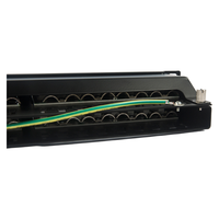 Panel Patch FTP Berlapis Emas 48-Port Cat6 RJ45 1U 19 Inci yang Dapat Disesuaikan untuk Sistem Kabel Jaringan, Suku Cadang Telekomunikasi