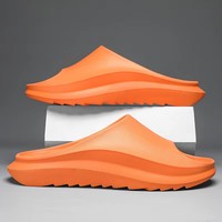 Claquettes de plage imperméables BreezeStep avec logo personnalisé, pour homme, décontractées, en EVA, à semelle épaisse, pour l'intérieur et l'extérieur, avec dessus en mousse