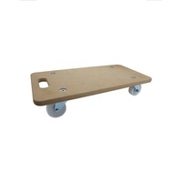 Carro de rodillos de transporte de muebles de madera, carro móvil de madera contrachapada de 200kg, 4 alfombrillas antideslizantes, herramientas manuales de Hardware