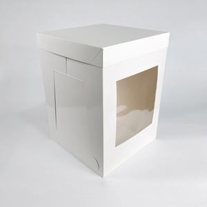 Custom Cake Paper Box with <b>Boxes</b> Packaging Custom 10x10 Cakes <b>White</b> Cake Paper Box - Product Image 5
