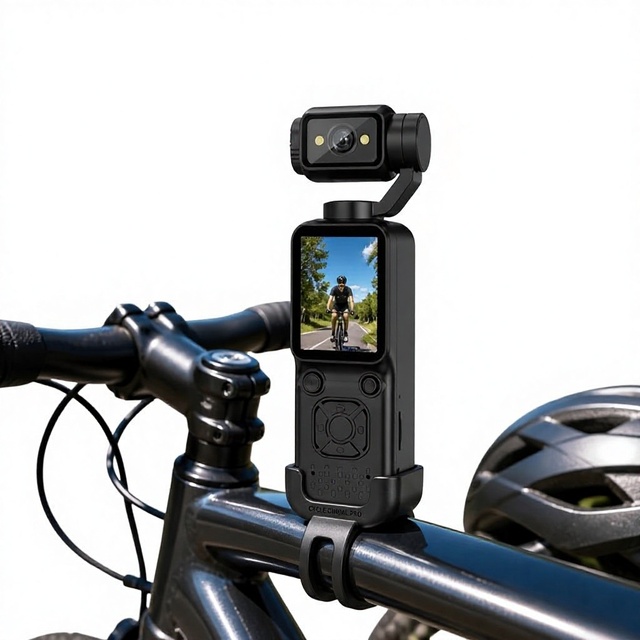 Pocket Handheld Gimbal Camera 4K Waterproof ABS Stabilizer Vlogging Compact Action Recorder